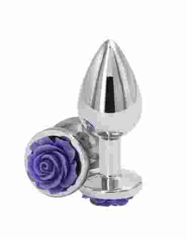 NS Novelties Rose Buttplug Medium Purple