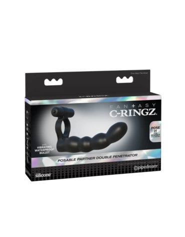 Pipedream Fantasy C-Ringz Posable Partner Double Penetrator