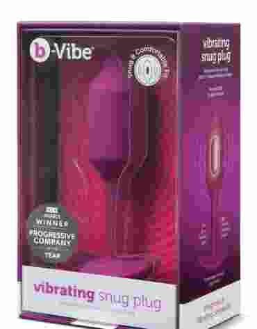 B-VIBE VIBRATING SNUG PLUG 2 ROSE