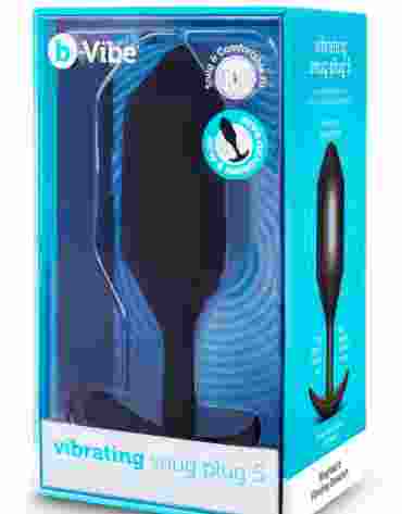 B-VIBE VIBRATING SNUG PLUG 5 BLACK