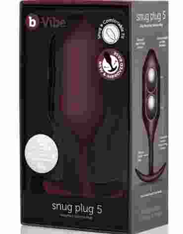 B-VIBE SNUG PLUG 5 DARK RED