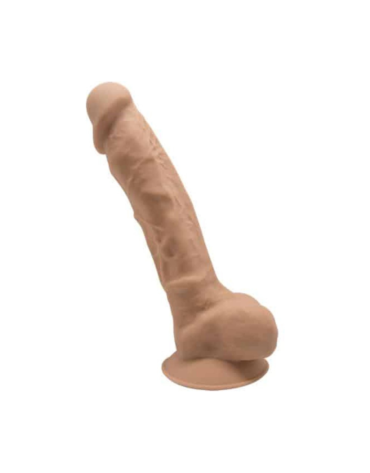 Silexd Silikonowe Dildo Model 1 18 cm Carmel