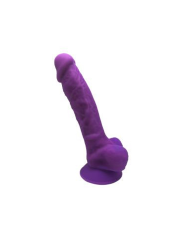 Silexd Silikonowe Dildo Model 1 18 cm Purple