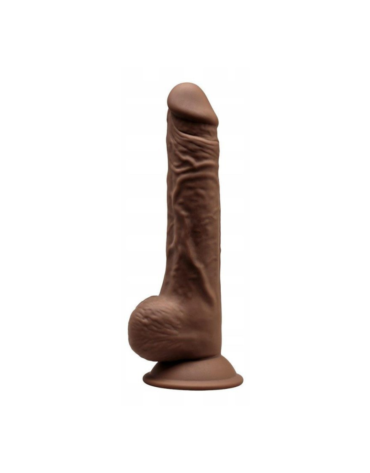 Silexd Silikonowe Dildo Model 1 24 cm Brown