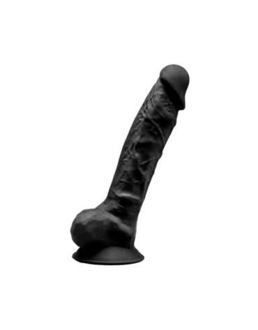 Silexd Silikonowe Dildo Model 1 20 cm Black