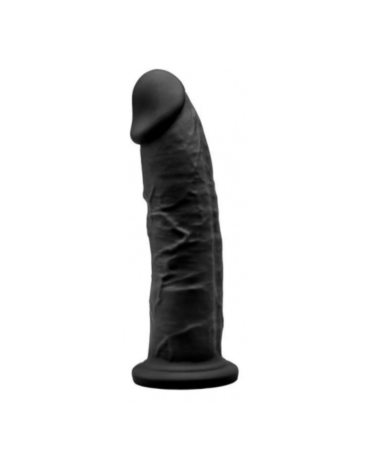 Silexd Silikonowe Dildo Model 2 19 cm Black