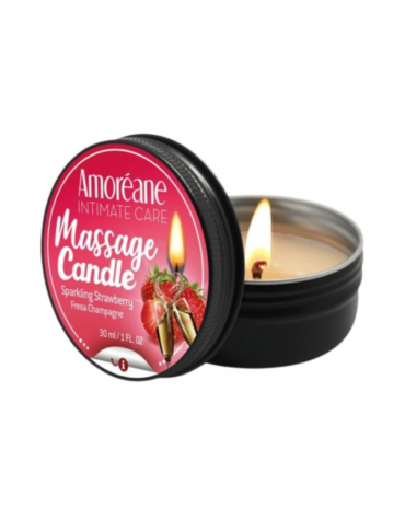 Amoreane Świeca do Masażu Massage Candle Sparkling Strawberry 30ml